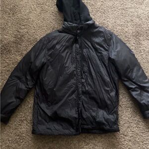 Men's Black Hooded Jacket